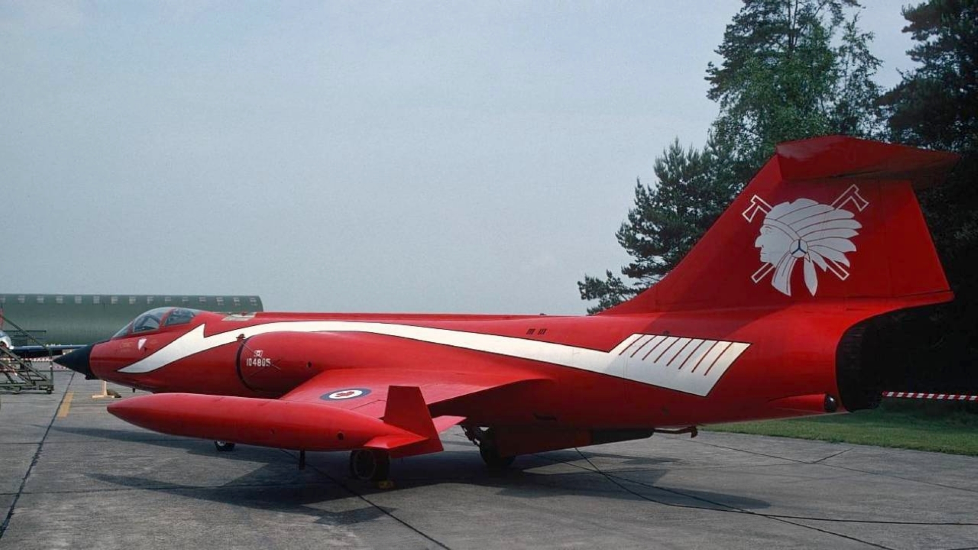 CF-104 Coke Can (104805) from 421 Squadron at my Canadian Forces Base CFB Baden-Söllingen in West Germany